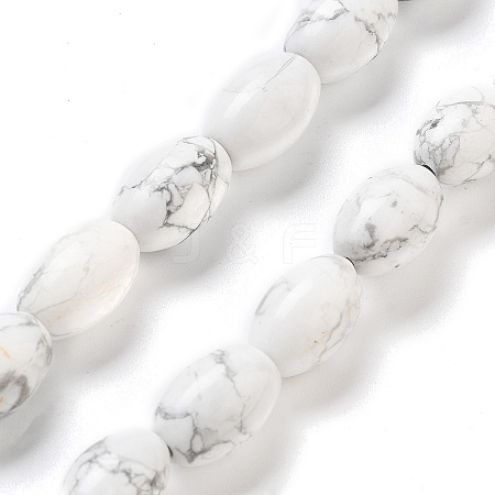 Natural Howlite Beads Strands G-B106-B25-01-1