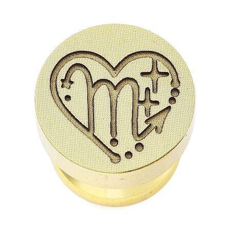 Constellation Golden Tone Wax Seal Brass Stamp Heads LS-STAM-P002-02G-12-1