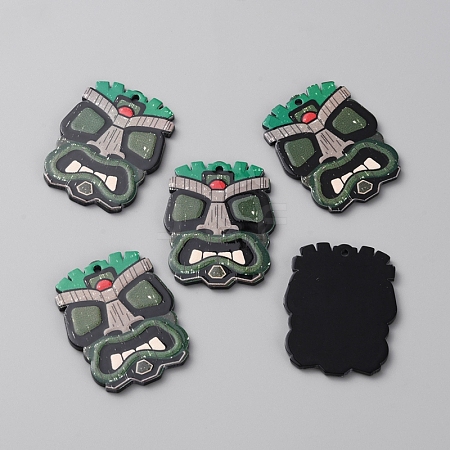 Acrylic Pendants LS-MACR-WH0010-08B-1