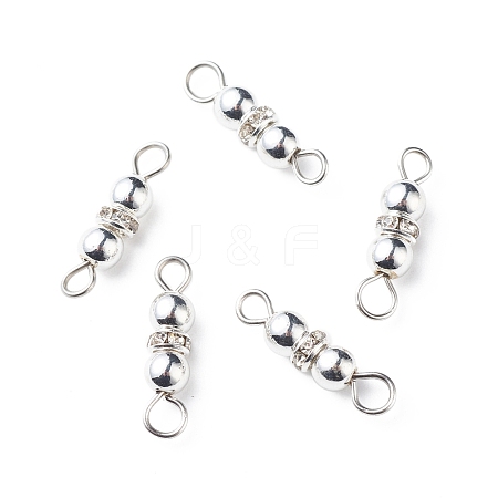 Electroplate Non-magnetic Synthetic Hematite Connector Charms PALLOY-JF01897-1