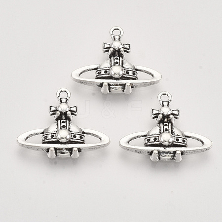 Tibetan Style Alloy Pendants TIBEP-T009-06AS-RS-1