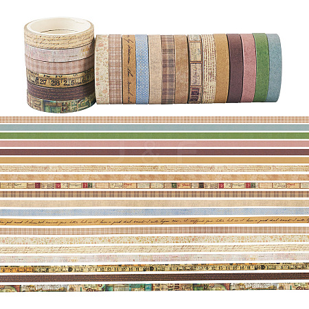 20 Rolls Paper Adhesive Tape Set DIY-TAC0023-42A-1
