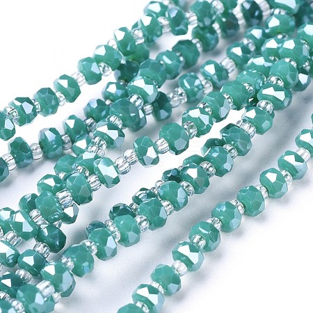 Glass Beads Strands EGLA-F148-A19-1
