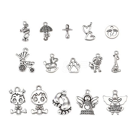 Tibetan Style Alloy Pendants TIBEP-TA0002-32AS-1