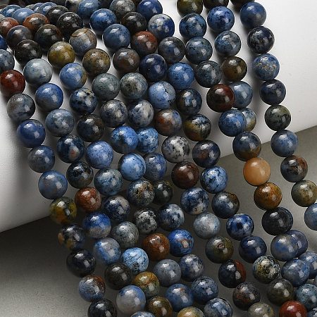 Natural Dumortierite Beads Strands G-F826-A01-4mm-1