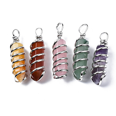 Natural & Synthetic Gemstone Big Pendants G-Q997-003-1