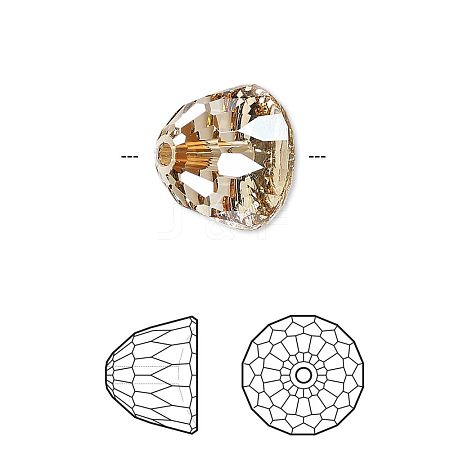 Austrian Crystal Rhinestone Beads 5542-A-001GSHA-1