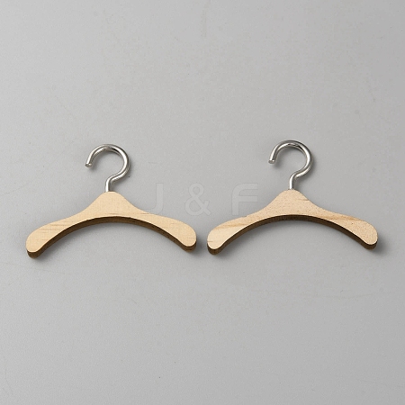 Wood Doll Hangers DIY-WH0569-20B-1