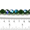 Electroplate Transparent Glass Beads Strands EGLA-A035-T10mm-L10-4