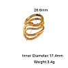 304 Stainless Steel Open Cuff Rings WGEC3B2-02-1