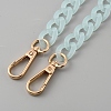 Acrylic Imitation Jelly Curb Chain Link Purse Chains FIND-WH0126-257B-2