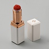 Lipstick Shape Plastic with Alloy Cross Stitch Storage Tool AJEW-WH20008-05A-RG-2