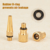 SUPERFINDINGS 2 Sets Bicycle Brass & Stainless Steel Accessories FIND-FH0001-98-2