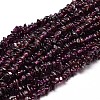 Natural Garnet Chip Beads Strands G-E271-98-1