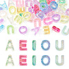 40Pcs 5 Colors UV Plating Transparent Acrylic European Beads OACR-TA0005-05-1