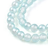 Baking Paint Transparent Glass Beads Strands DGLA-N011-4mm-05-3