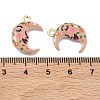 Printed Alloy Pendants PALLOY-P319-07G-18-3