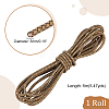 Round Braided Leather Cord OCOR-WH0082-109B-2