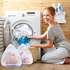 2Pcs 2 Styles Polyester Laundry Drawstring Bags ABAG-CP0001-20-6