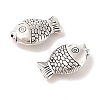 Tibetan Style Zinc Alloy Fish Beads TIBEB-R061-097-2