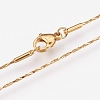 304 Stainless Steel Coreana Chain Necklaces NJEW-G313-22G-2