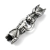 Tibetan Style 304 Stainless Steel Spring Gate Rings FIND-Z046-06AS-03-2