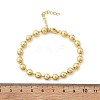 Rack Plating Brass Ball Chain Bracelets for Women BJEW-G676-01C-G-5