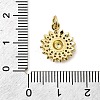 Brass Micro Pave Cubic Zirconia Pendants KK-I360-082G-3