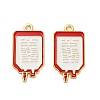 Alloy Enamel Pendants ENAM-G229-01G-04-1