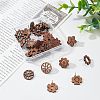  36Pcs 6 Style Walnut Wood Stud Earring Findings MAK-NB0001-11-6