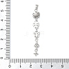 Brass Micro Pave Clear Cubic Zirconia Pendants LS-KK-D101-01B-P-3
