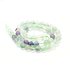 Natural Fluorite Beads Strands G-P335-19-8mm-2