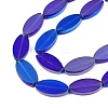Painted Transparent Glass Beads Strands GLAA-E033-06A-01-3