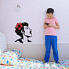 Translucent PVC Self Adhesive Wall Stickers STIC-WH0015-092-4