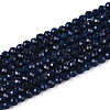 Dyed Natural Sapphire Beads Strands G-T143-05-4