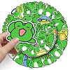 50Pcs Frog PET Waterproof Stickers PW-WG8FDD0-01-6