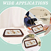Walnut with Velvet Jewelry Plates for Necklace ODIS-WH0038-184A-01-5