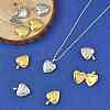 10Pcs 2 Colors Rack Plating Brass Locket Pendants KK-FS0001-89-2