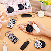 16Pcs 8 Styles PU Leather Keychain KEYC-TA0001-39-5