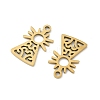 201 Stainless Steel Laser Cut Pendants STAS-P428-10G-02-2