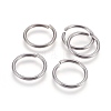 Tarnish Resistant 304 Stainless Steel Saw Cut Open Jump Rings STAS-P212-25P-06-1
