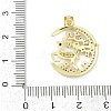Brass Micro Pave Cubic Zirconia Pendants KK-D317-133G-3