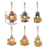 6Pcs DIY Diamond Painting Lantern Keychain Kits PW-WG73926-01-1