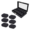 Flocking Cloth Jewelry Watch Displays BDIS-WH0004-02-4