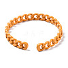 Spray Painted Brass Cuff Bangles BJEW-Q700-001G-2