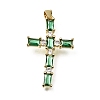 Easter Brass Pave Cubic Zirconia Pendants CU-E002-01E-G05-1