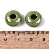 Opaque Acrylic European Beads OACR-E033-19O-3