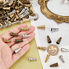 90Pcs 6 Styles Tibetan Style Apetalous Alloy Bead Cone FIND-PH0021-18-3