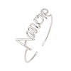 Amour Brass Open Cuff Bangles BJEW-F528-03P-4