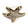 Starfish Rhinestone Brooches JEWB-S030-02-2